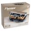Bestron XL Sandwichmaker, Antihaftbeschichteter Sandwich-Toaster für 2 Sandwiches, inkl. automatischer Temperaturregelung & Bereitschaftsanzeige, 900 Watt, Farbe: Hellbeige/Satin