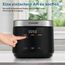 COSORI Reiskocher, Keramikbeschichtung, Rice Cooker 5 L, Multikocher mit 17 Programme, Fuzzy-Logik, Dampfgarer mit Edestahleinsatz, Warmhaltefunktion, Timer, Schwarz