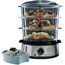 Russell Hobbs Dampfgarer [normale Größe] 9,0l (60 Minuten Timer + Abschaltautomatik, 3 spülmaschinengeeignete Dampfgarbehälter + Reisschale/Reiskocher + 6 Eierhalter/Eierkocher, BPA-frei) 19270-56