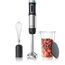 Arendo - Stabmixer kabellos - 200 Watt – mit Akku - Edelstahl Handmixer – Pürierstab – Schneebesen – Messbecher – stufenlose Geschwindigkeit – Tastensperre - Set