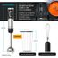 Arendo - Stabmixer kabellos - 200 Watt – mit Akku - Edelstahl Handmixer – Pürierstab – Schneebesen – Messbecher – stufenlose Geschwindigkeit – Tastensperre - Set