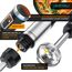 Arendo - Stabmixer kabellos - 200 Watt – mit Akku - Edelstahl Handmixer – Pürierstab – Schneebesen – Messbecher – stufenlose Geschwindigkeit – Tastensperre - Set