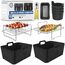 Ninja 9,5L AF400EU & DZ400EU Zubehör | BPA-FREI | Hochwertige Materialien | 2,5mm dicke Silikonform | 2 Stück Airfryer Silikonform für Foodi Max Dual Zone AF400EU | Ninja DZ400EU Zubehör