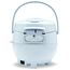 REISHUNGER Digitaler Reiskocher klein, hellblau | 0,6 L bis 3 Personen | Warmhaltefunktion, Timer & Premium Topf | Kleiner Multikocher & Dampfgarer, 8 Programme, 7-Phasen-Technologie