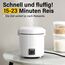 Reiskocher klein & Bento-Box für 1-2 Personen,（0.3 liter, 1,5 Tassen), Mini Rice Cooker mit abnehmbarem Topf mit Antihaftbeschichtung, One Touch & Warmhaltefunktion, 200 Watt (Schwarz)