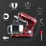 Fentic Küchenmaschine - 2000W - Edelstahl Rührschüssel (6,2 L) - Küchenmixer mit Rührhaken, Knethaken, Schlagbesen und Spritzschutz - Inkl. zusätzlichem Zubehör (Rot)