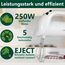 Clatronic elektrischer Handmixer | 250 Watt Motor | 5 Geschwindigkeitsstufen | Auswurftaste | robuste Edelstahlquirle und -knethaken | Spülmaschinengeeignet | HM 3014 weiß