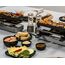 ROMMELSBACHER RC 800 Raclette-Grill fun for 4 (Tischgrill, für 4 Personen, erweiterbar, Parkdeck, Alu-Druckguss-Grillplatte mit Xylan Plus Antihaftbeschichtung, 730 W) silber