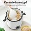 Reiskocher klein & Bento-Box für 1-2 Personen,（0.3 liter, 1,5 Tassen), Mini Rice Cooker mit abnehmbarem Topf mit Antihaftbeschichtung, One Touch & Warmhaltefunktion, 200 Watt (Schwarz)