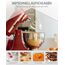 HOMGEN 3 stück Mixeraufsätze für KitchenAid Standmixer 4.5-5 QT – Edelstahl Kitchenaid Mixer-Zubehör aus Stahl enthalten K45WW Schneebesen, K45DH Knethaken, K45B Flachrührer
