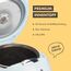 REISHUNGER Digitaler Reiskocher klein, hellblau | 0,6 L bis 3 Personen | Warmhaltefunktion, Timer & Premium Topf | Kleiner Multikocher & Dampfgarer, 8 Programme, 7-Phasen-Technologie