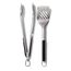 OXO Good Grips Set aus Wender und Zange zum Grillen – spülmaschinenfestes Grillzangen-Set mit Fleischwender aus Edelstahl – 41 cm und 47,5 cm