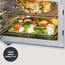 SEVERIN 3-in-1 Mikrowelle mit Glasboden, Grill und Heißluftfunktion, Mikrowelle mit großer Nutzfläche für eckiges Geschirr, Schwarz/Edelstahl, MW 7777