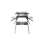 WMF Lono Grill Standfuß, 92,7 x 75,0 x 43,8 cm, stabil und sicher, klappbare Seitenablagen, kompatibel mit dem Lono Master Grill und dem Lono Tischgrill flach und gerippt, Cromargan, schwarz/silber