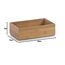 Zeller 13332 Ordnungsbox 23 x 15 x 7 cm, Bamboo, natur