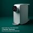 OsmoFresh Auftisch Osmoseanlage Quella Pro White | mit Heißwasserspender | 6 Temperaturstufen | 7-Fach Umkehrosmose Filterung | Wasserfilter für Küche Büro Wohnmobil | kalkfreies Trinkwasser | UV