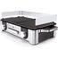 WMF Lono Master-Grill, Elektrogrill, 50x28 cm, Elektrogrill Tischgrill mit Windschutz und Auffangschale, Outdoorzertifiziert für Barbecue, 2 getrennt regulierbare Grillflächen, 2400 W, edelstahl matt