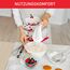 Tefal Handmixer Prep'Mix, 450 W, Handrührgerät mit 5 Geschwindigkeiten, 2 Schneebesen und 2 Knethaken aus Edelstahl, ergonomisches Design, spülmaschinenfestes Zubehör, HT450B