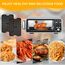 Vicloon Air Fryer Matten Liners,2 Stück Air Fryer Liner,perforierte Ausführung,Wiederverwendbar,Easy Clean Luftfritteuse Pad Antihaft Silikon Zubehör for Ninja,5.3x7.87 Zoll-Schwarz
