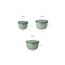 Mepal Multischale Cirqula Round 3-teiliges Set - Mikrowellen Geschir - Geignet als Aufbewahrungsbox, Kuhlschrank, Gefrierschrank & Mikrowellengeschirr - 500 ml, 1000 ml & 2000 ml - Nordic sage
