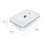 ZWILLING Fresh & Save Vakuum Auflaufform, 2,8 l, 29 x 20 x 9 cm, Glas, mit Vakuum-Deckel, Blau-La Mer