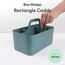 BLUE GINKGO Stapelbarer Organizer-Caddy – Tragbare Aufbewahrung aus Korea für Bad, Büro, Bastel- oder Schulbedarf (Rechteckig, Grün)