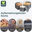 uandu Kartoffel Aufbewahrungsbox 3er Set – Kartoffelbox für Küche, Zwiebelbox & Knoblauch Aufbewahrung, Küchen Organizer