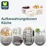 uandu Kartoffel Aufbewahrungsbox 3er Set – Kartoffelbox für Küche, Zwiebelbox & Knoblauch Aufbewahrung, Küchen Organizer