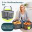 uandu Kartoffel Aufbewahrungsbox 3er Set – Kartoffelbox für Küche, Zwiebelbox & Knoblauch Aufbewahrung, Küchen Organizer