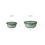Mepal - Multi Bowl Cirqula Round - Vorratsdose mit Deckel - Geeignet als Luftdichte Aufbewahrungsbox für den Kühlschrank, Mikrowellengeschirr & als Frischhaltedosen - 350 ml - Nordic Green