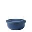 Mepal - Multi Bowl Cirqula Round - Vorratsdose mit Deckel - Geeignet als Luftdichte Aufbewahrungsbox für den Kühlschrank, Mikrowellengeschirr & als Frischhaltedosen - 750 ml - Nordic Denim