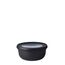 Mepal Multi Bowl Cirqula Round - Mikrowellen Geschir - Geeignet als Luftdichte Aufbewahrungsbox für den Kühlschrank, Mikrowellengeschirr & als Frischhaltedosen - 350 ml - Nordic black