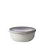 Mepal Multi Bowl Cirqula Round - Mikrowellen Geschir - Geeignet als Luftdichte Aufbewahrungsbox für den Kühlschrank, Mikrowellengeschirr & als Frischhaltedosen - 750 ml - Nordic white