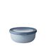 Mepal Multi Bowl Cirqula Round - Mikrowellen Geschir - Geeignet als Luftdichte Aufbewahrungsbox für den Kühlschrank, Mikrowellengeschirr & als Frischhaltedosen - 750 ml - Nordic blue