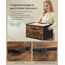 SONGMICS Aufbewahrungsbox mit Deckel, faltbare Stoffbox mit Griffen, Aufbewahrung für Kleidung, Vliesstoff, 3er Set, 50 x 30 x 30 cm, vintagebraun RYZ050BH02