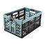 keeeper Stabile Profi-Klappbox mit Soft-Touch Griffen, 54 x 37 x 28 cm, 45 l, Ben, Nordic Blue