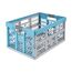 keeeper Stabile Profi-Klappbox mit Soft-Touch Griffen, 54 x 37 x 28 cm, Ben Eco Line, Blau (Eco Sky Blue )