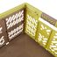 keeeper Stabile Profi-Klappbox mit Soft-Touch Griffen, 54 x 37 x 28 cm, 45 l, Ben, Grün/Taupe