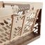 keeeper Stabile Profi-Klappbox mit Soft-Touch Griffen, 54 x 37 x 28 cm, 45 l, Ben, Creme/Taupe
