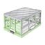 keeeper ben 2x Stabile Profi-Klappboxen mit Soft-Touch Griffen, 45 l, Eco Grass Green