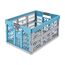 keeeper Stabile Profi-Klappbox mit Soft-Touch Griffen, 54 x 37 x 28 cm, Ben Eco Line, Blau (Eco Sky Blue )