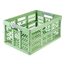 keeeper ben Stabile Profi-Klappbox mit Soft-Touch Griffen, 54 x 37 x 28 cm, 45 l, Eco Line, Grün (Eco Grass Green)