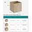 SONGMICS Aufbewahrungsbox, 6er Set, Ordnungsboxen aus Vliesstoff mit Griff, Boxen Aufbewahrung, 30 x 30 x 30 cm, Organizer Box, für Würfelregal, Faltbox, Kleideraufbewahrung, sandbeige RFB006K03