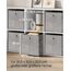 SONGMICS Aufbewahrungsbox, 6er Set, Ordnungsboxen aus Vliesstoff mit Griff, Boxen Aufbewahrung, 30 x 30 x 30 cm, Organizer Box, für Würfelregal, Faltbox, Kleideraufbewahrung, taupe meliert RFB006K01