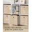 SONGMICS Aufbewahrungsbox, 6er Set, Ordnungsboxen aus Vliesstoff mit Griff, Boxen Aufbewahrung, 30 x 30 x 30 cm, Organizer Box, für Würfelregal, Faltbox, Kleideraufbewahrung, sandbeige RFB006K03