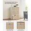SONGMICS Aufbewahrungsbox, 6er Set, Ordnungsboxen aus Vliesstoff mit Griff, Boxen Aufbewahrung, 30 x 30 x 30 cm, Organizer Box, für Würfelregal, Faltbox, Kleideraufbewahrung, sandbeige RFB006K03