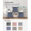 SONGMICS Aufbewahrungsbox, 6er Set, Ordnungsboxen aus Vliesstoff mit Griff, Boxen Aufbewahrung, 30 x 30 x 30 cm, Organizer Box, für Würfelregal, Faltbox, Kleideraufbewahrung, nebelblau RFB006I01