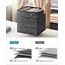 SONGMICS Aufbewahrungsbox, 6er Set, Ordnungsboxen aus Vliesstoff mit Griff, Boxen Aufbewahrung, 33 x 33 x 33 cm, Organizer Box, für Würfelregal, Faltbox, Kleideraufbewahrung, schwarz meliert RFB033B01