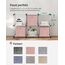 SONGMICS Aufbewahrungsbox, 6er Set, Ordnungsboxen aus Vliesstoff mit Griff, Boxen Aufbewahrung, 30 x 30 x 30 cm, Organizer Box, für Würfelregal, Faltbox, Kleideraufbewahrung, pastellrosa RFB006R01