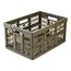 keeeper ben Stabile Profi-Klappbox mit Soft-Touch Griffen, 54 x 37 x 28 cm, 45 l, Grün (Olive)